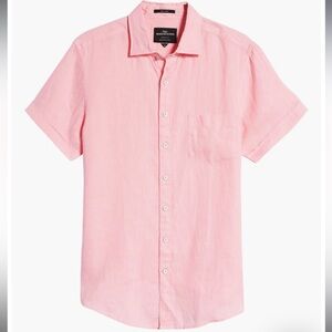 NWT Rodd & Gunn Ellerslie Short Sleeve Linen Button-Up Shirt